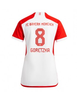 Billige Bayern Munich Leon Goretzka #8 Hjemmedrakt Dame 2023-24 Kortermet